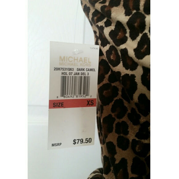 NWT Michael Kors print halter top - Picture 3 of 3