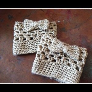 Bow boot cuffs