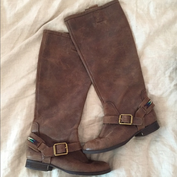 Lucky Brand Brown Leather Boots