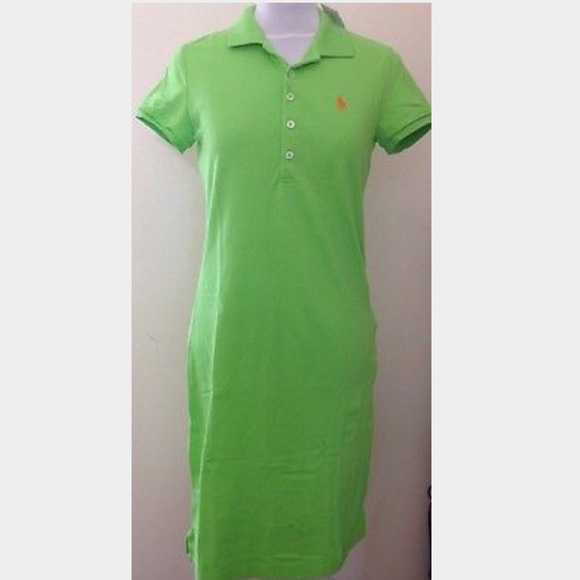green polo dress