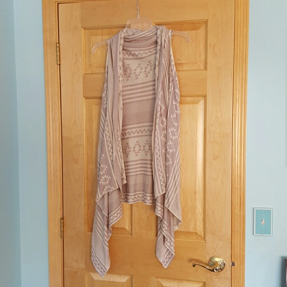 Aztec sleeveless cardigan