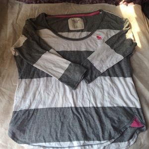 Abercrombie striped long sleeve