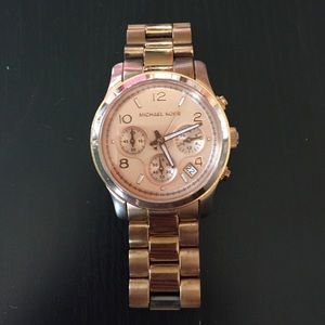 Rose gold Michael Kors watch