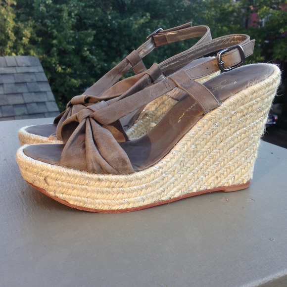 Matt Bernson Bo Peep slingback platform wedges - Picture 1 of 4