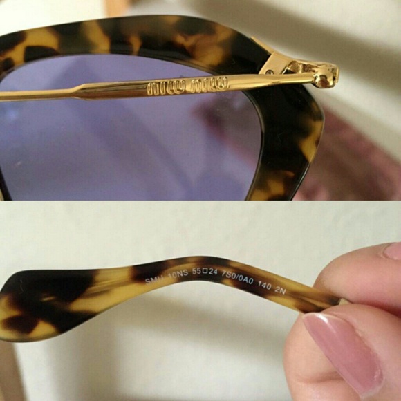 SOLD | Miu Miu 10NS Havana Cateye Sunglasses - Picture 3 of 4
