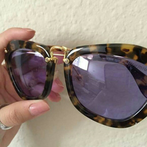 SOLD | Miu Miu 10NS Havana Cateye Sunglasses - Picture 4 of 4