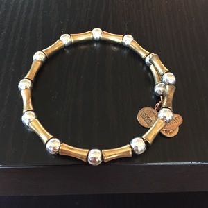 Vintage 66 silver and gold beaded wrap