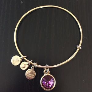Amethyst Birthstone Bangle