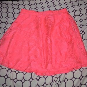 Pink short skirt