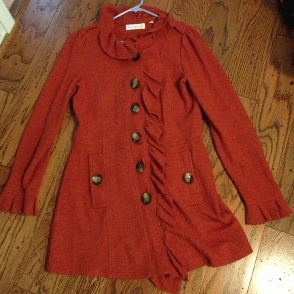 Anthropologie Gumshoe Sweatercoat Charlie Robin M