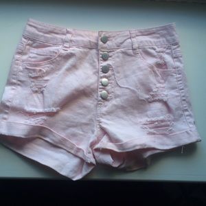 Pink highwaisted shorts
