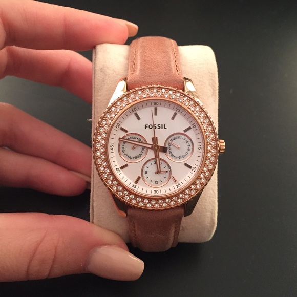 Rose Gold Fossil Watch