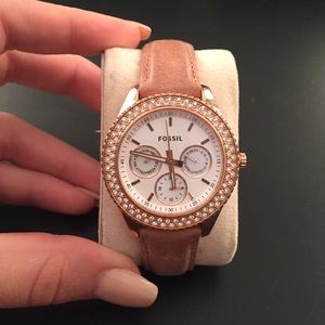 Rose Gold Fossil Watch