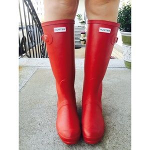 Red Hunter Boots