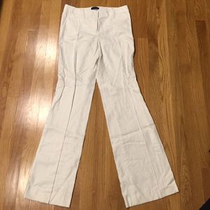 J Crew White Linen Pants