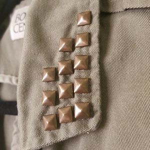 1 | Body Central Studded Vest | Olive Green