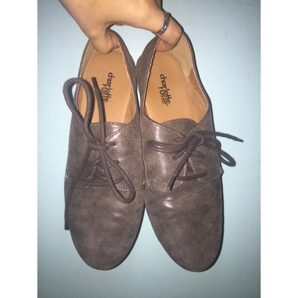 Adorable Charlotte Russe size 7.5 Grey Oxfords