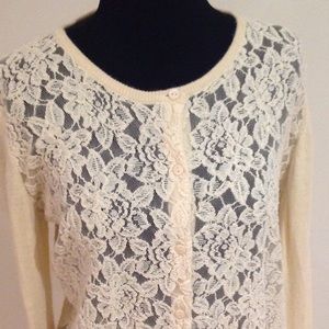 Lace front cardigan-Bundle Discount Available