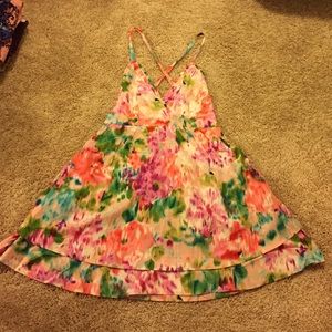 Pink and Floral Summer Dress