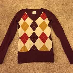 H&M Argyle Sweater