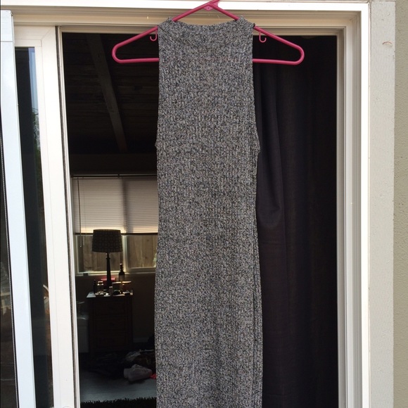 Knit Grey Midi Dress