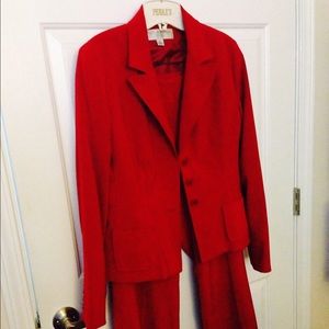 Pret A Porter 2 piece Red Pantsuit