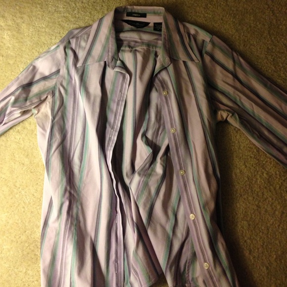 Eddie Bauer Stretch Striped Button Up