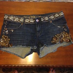 Express embellished shorts