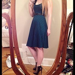 Gilli Teal and Black Dress