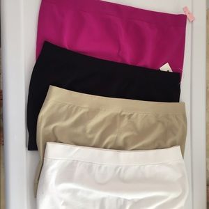 Seamless bandeau lot of 4