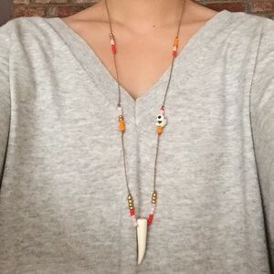 Free People Skull Charm Necklace