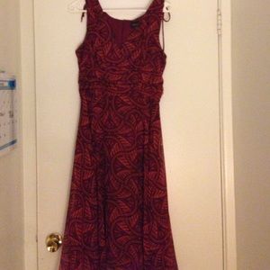 Burgundy Flower Dress