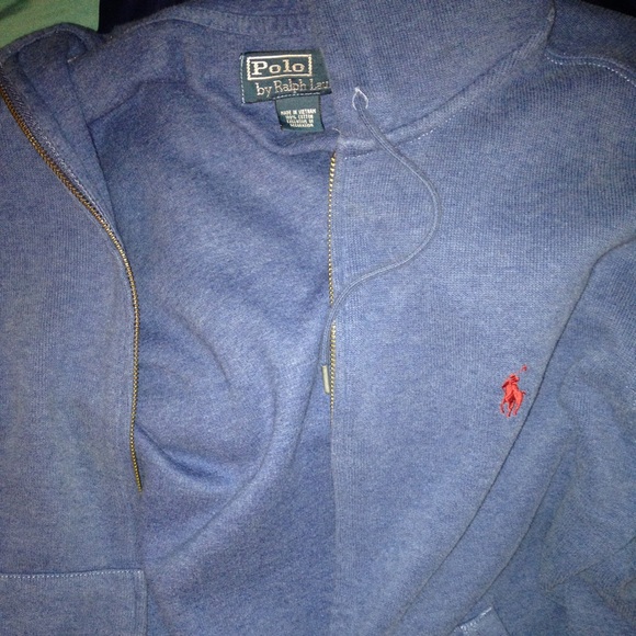 Navy blue polo jacket