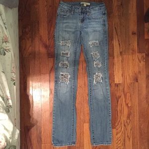 Cute Paisley Detailed Jeans