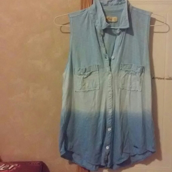 Blue hollister shirt