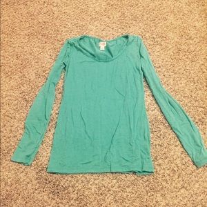 Teal long sleeve shirt