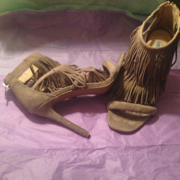 Fringe Taupe Sandals