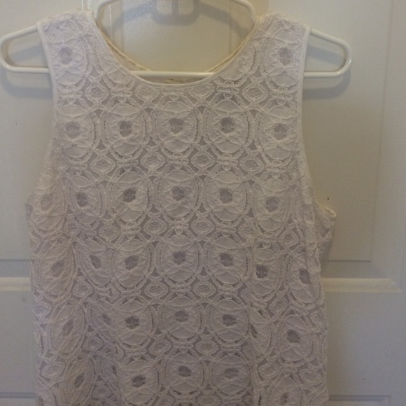 White Lace Banana Republic Top