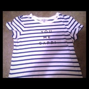 Milly short sleeve shirt. Size M