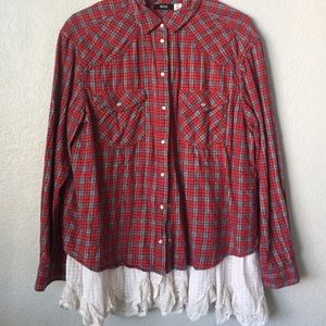 BDG lace flannel