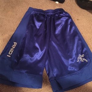 Dark Blue AND1 Basketball Shorts.