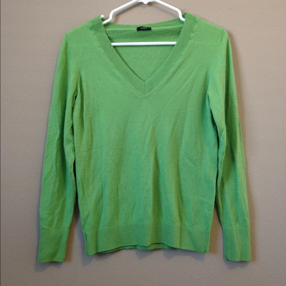 J. Crew Sweaters - JCREW green V-neck sweater