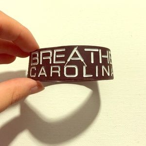 Breathe Carolina rubber bracelet