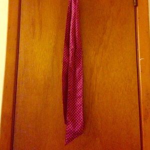 Velvety Purple Polka Dotted Scarf