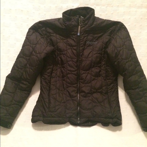 Marmot down jacket, black, medium