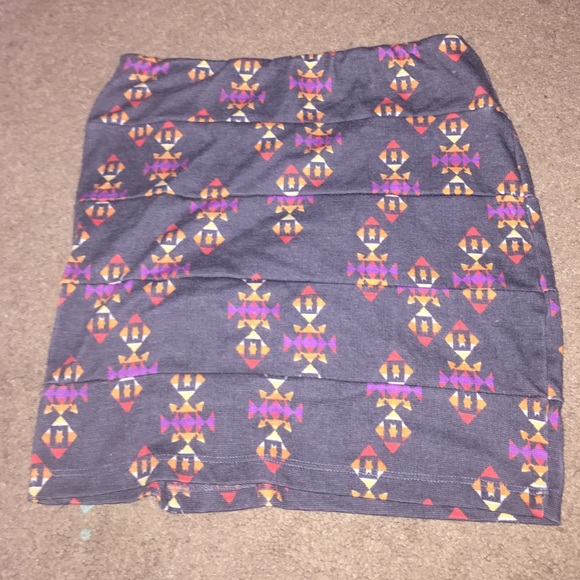 Nollie tribal pencil skirt