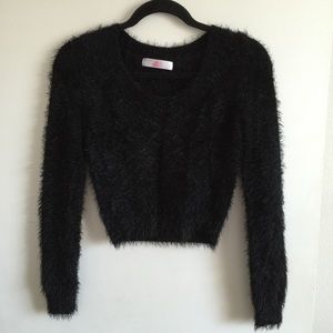 American Apparel Fuzzy Crop Sweater