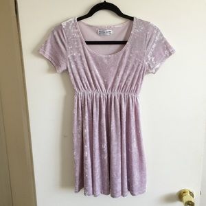 American Apparel Velvet Babydoll Dress