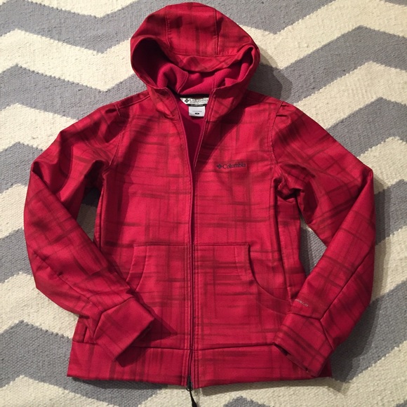 Columbia cherry red sport jacket water proof