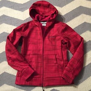 Columbia cherry red sport jacket water proof